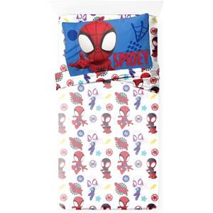 NEW Franco Marvel Spidey & Friends 3 Piece Toddler Bed Sheet Set